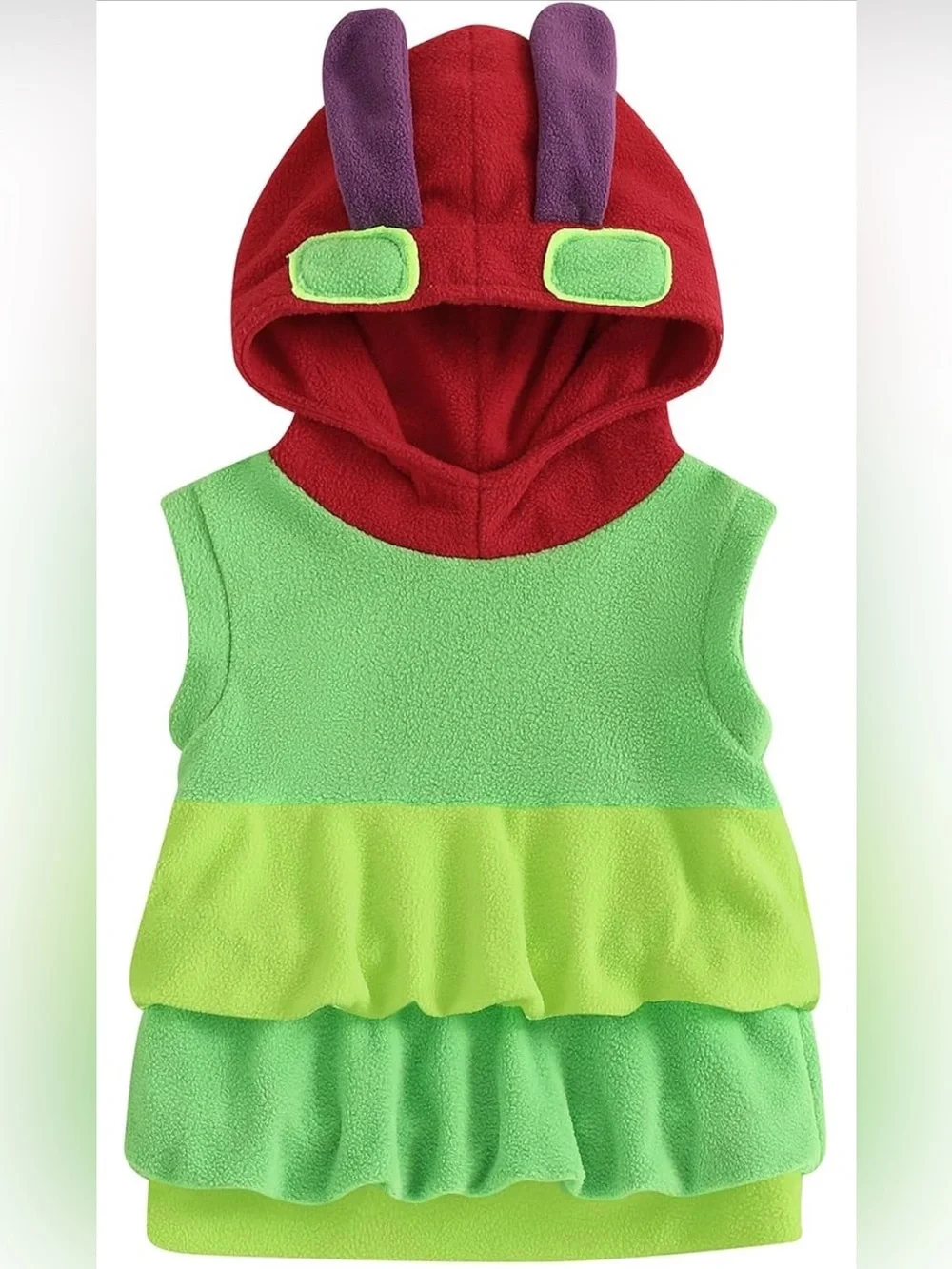 Halloween Hungry Caterpillar Fleece Hooded Toddler Costume 18-24 months